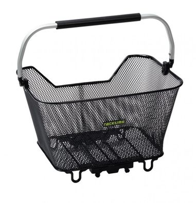 Racktime Bask-it Deluxe Fahrradkorb 23L, Snapit-System, schwarz, 45x30x33cm, 1,53kg,