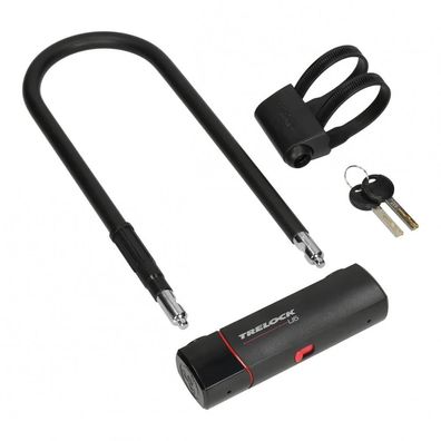 Trelock Bégelschloss U6 L 108ß300 mm - schwarz, Bégeldurchmesser 16 mm, mit Halter ZB