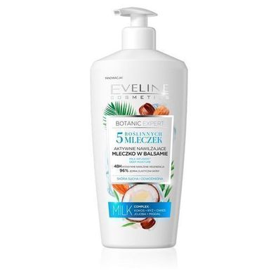 Eveline Botanic Expert Pflanzliche Feuchtigkeitslotion mit Milchextrakten, 350 m