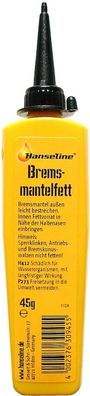 Hanseline Bremsmantelfett 45g - Spezialfett fér Bowdenzége, reduziert Reibung, schétz