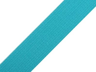 Baumwoll Gurtband 30mm Aqua 4708