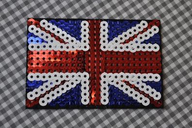 Bügelbild Pailetten Flagge Great Britain