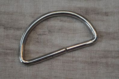 D-Ring 50 mm offen silber