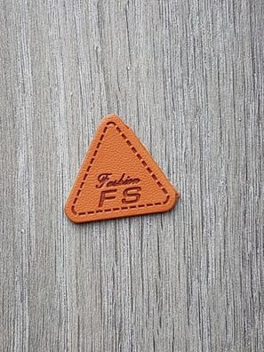 Ekoleder Patch Dreieck braun