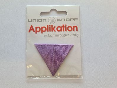 Applikation/Bügelbild Dreieck flieder groß