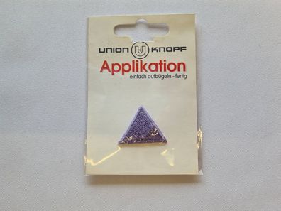 Applikation/Bügelbild Dreieck flieder klein