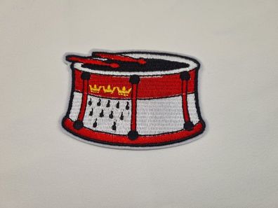 Applikation/Bügelbild Karneval Trommel