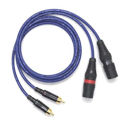 Sommercable -Goblin- Adapterkabel Cinch auf XLR male - Kompakt. Klangstark. Blau