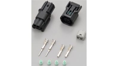 Daytona Steckverbindung Stecker Set 2-polig vom Ty schwarz, für K