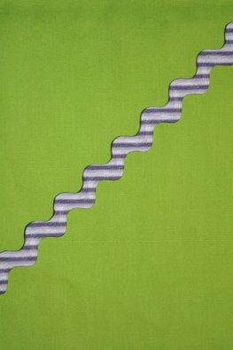 Zackenlitze 7mm mit Streifen grau