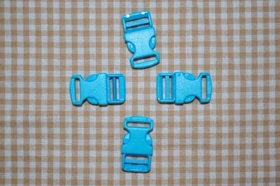 Steckschnalle 10 mm türkis