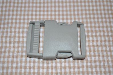 Steckschnalle 30 mm hellgrau