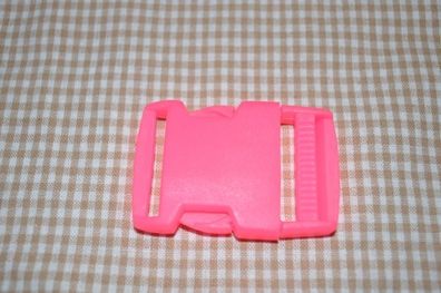 Steckschnalle 30 mm neon pink
