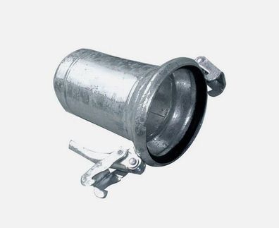 M-Teil mit Schlauchtülle 6" und O-Ring Italienisches System Kupplung verzinkt