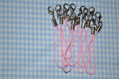 Handyanhänger mit Karabinerhaken rosa