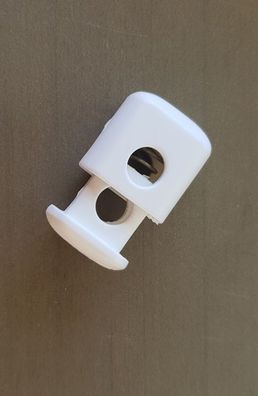 Kordelstopper für 9mm Kordel weiß