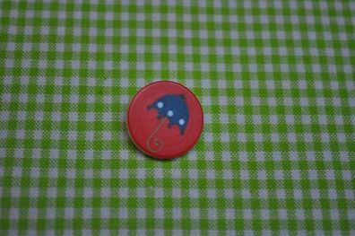Knopf Tante Ema Regenschirm Rot