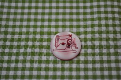 Knopf 20mm 2-Loch Kunstoff Nähmaschine rosa