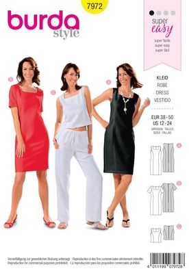 Schnittmuster Kleid Burda 7972
