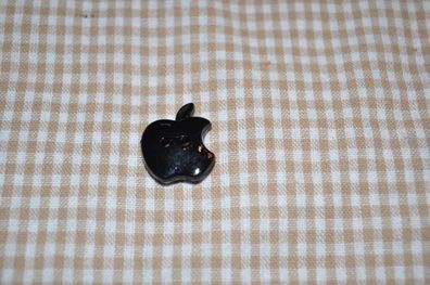 Knopf 20mm 2-Loch Bitten Apple mittel schwarz