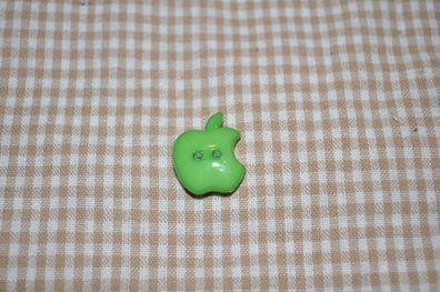 Knopf 20mm 2-Loch Bitten Apple mittel grün