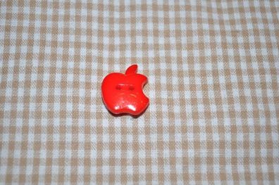 Knopf 20mm 2-Loch Bitten Apple mittel rot