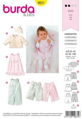 Schnittmuster Kombination Burda 9831