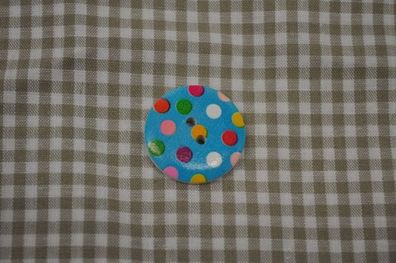 Knopf Dots blau 2,2cm