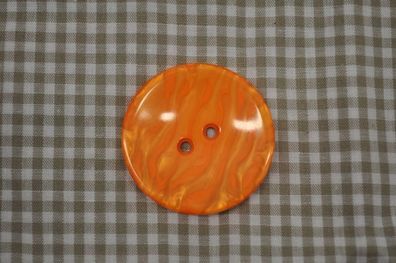 Knopf pearl groß orange