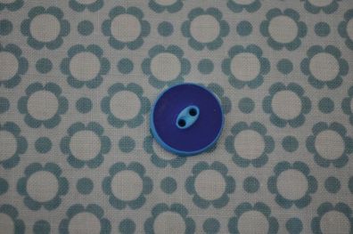 Knopf 18mm 2-farbig blau/türkis18mm