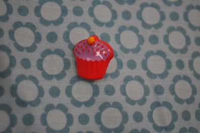 Knopf Cupcake Rot/flieder