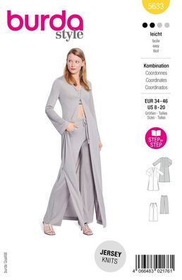 Schnittmuster Jacke & Hose Burda 5633