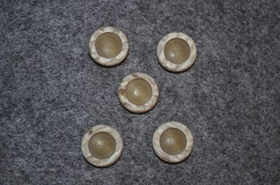 Knopf Creme/elfenbein verdeckt