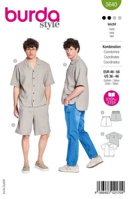 Schnittmuster Hemd & Shorts Burda 5640