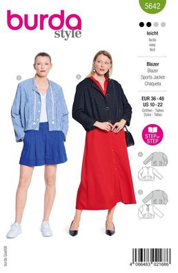 Schnittmuster Blazer Burda 5642
