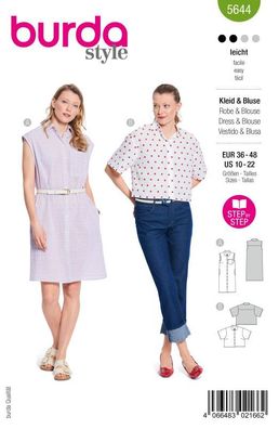 Schnittmuster Kleid & Bluse Burda 5644