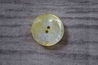 Knopf White Flower gelb