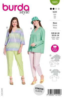 Schnittmuster Bluse Burda 5665