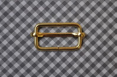 Schieber Gurtversteller Gold 13x25