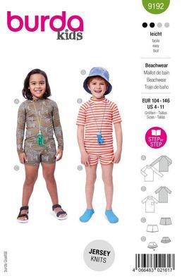 Schnittmuster Beachwear Burda 9192