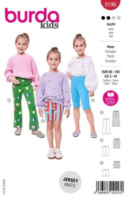 Schnittmuster Leggings Burda 9196