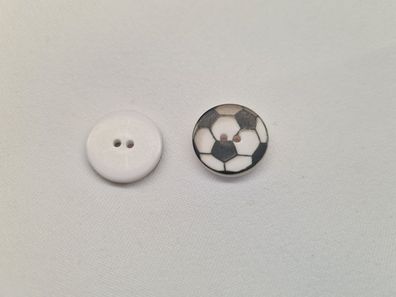 Knopf 15mm 2-Loch Fußball