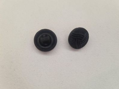 Knopf 14mm Öse Seiloptik Schwarz