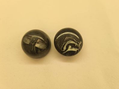 Knopf 22mm Öse Holzmaserungsoptik Schwarz