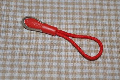 RV Zipperschlaufe mit metallrand rot