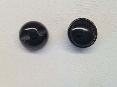 Knopf 18mm Kuppelknopf Schwarz