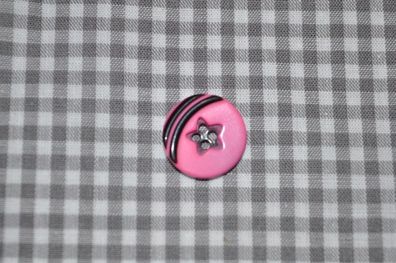 Knopf sterne und streifen rosa