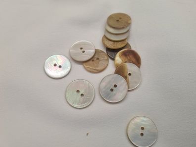 Knopf 20mm 2-Loch Perlmutt-Knopf