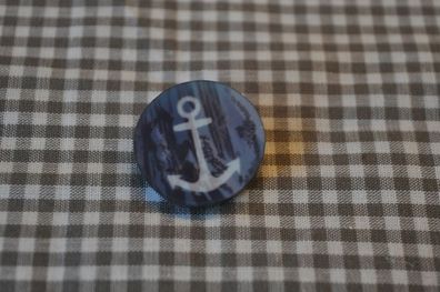 Knopf 23mm Öse Anker groß grau