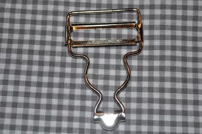 Hosenträger/Latzhosen Schnalle silber 30mm